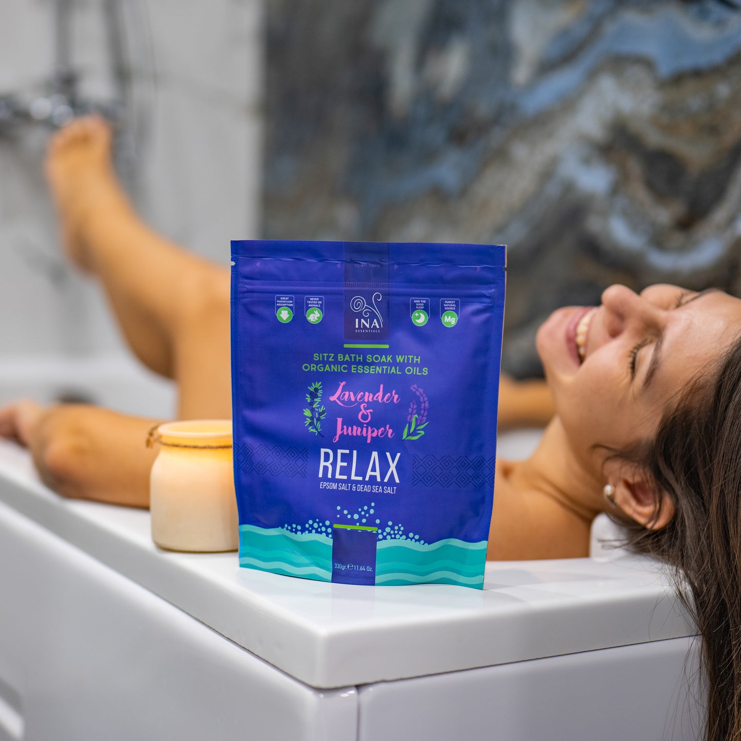Relax - Соли за вана с Лавандула и Хвойна за Хармония и спокойствие
