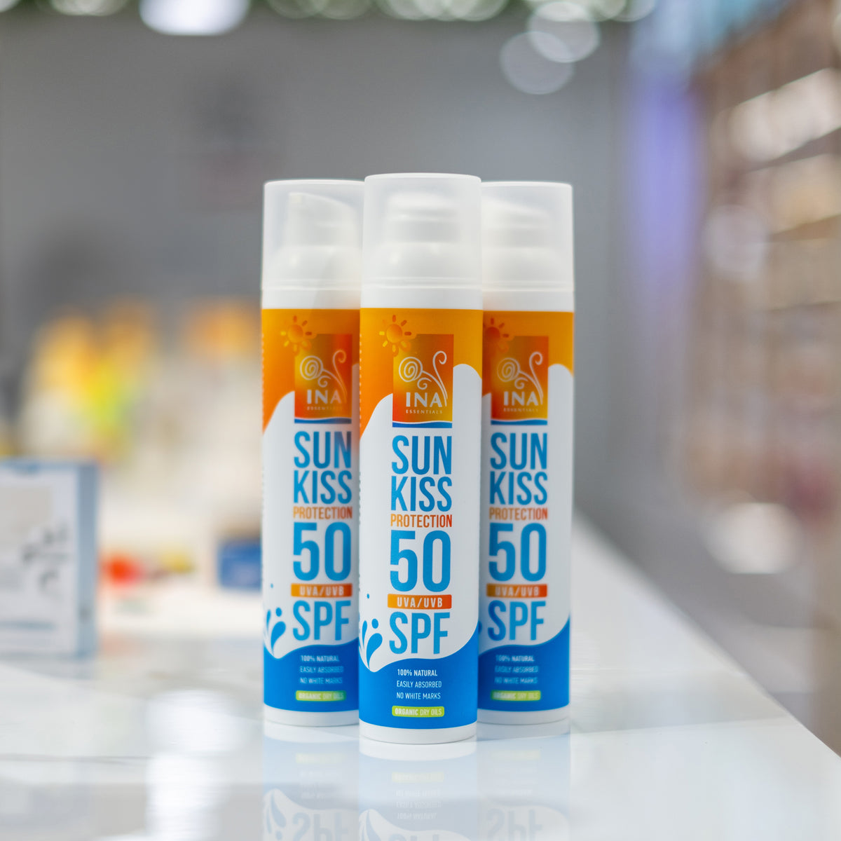Семеен пакет за защита от слънцето - 2+1 Натурална слънцезащита за лице и тяло SPF 50 с Био Бяла Ела