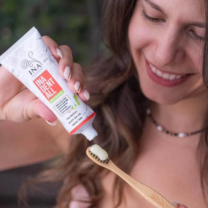 Купете 3 пасти за зъби Ina Dent-All, Получете 2 Натурални пасти за зъби Безплатно