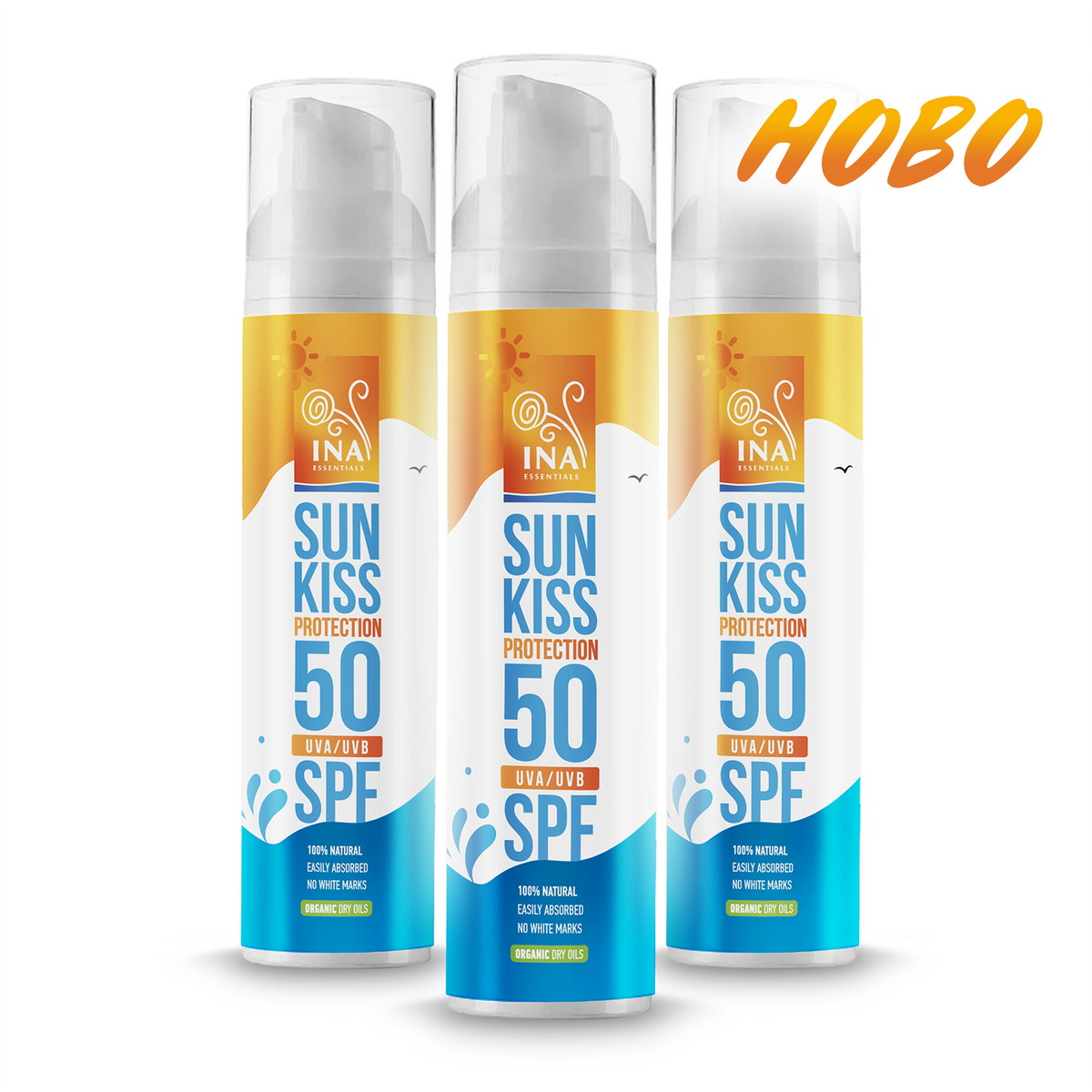Семеен пакет за защита от слънцето - 2+1 Натурална слънцезащита за лице и тяло SPF 50 с Био Бяла Ела