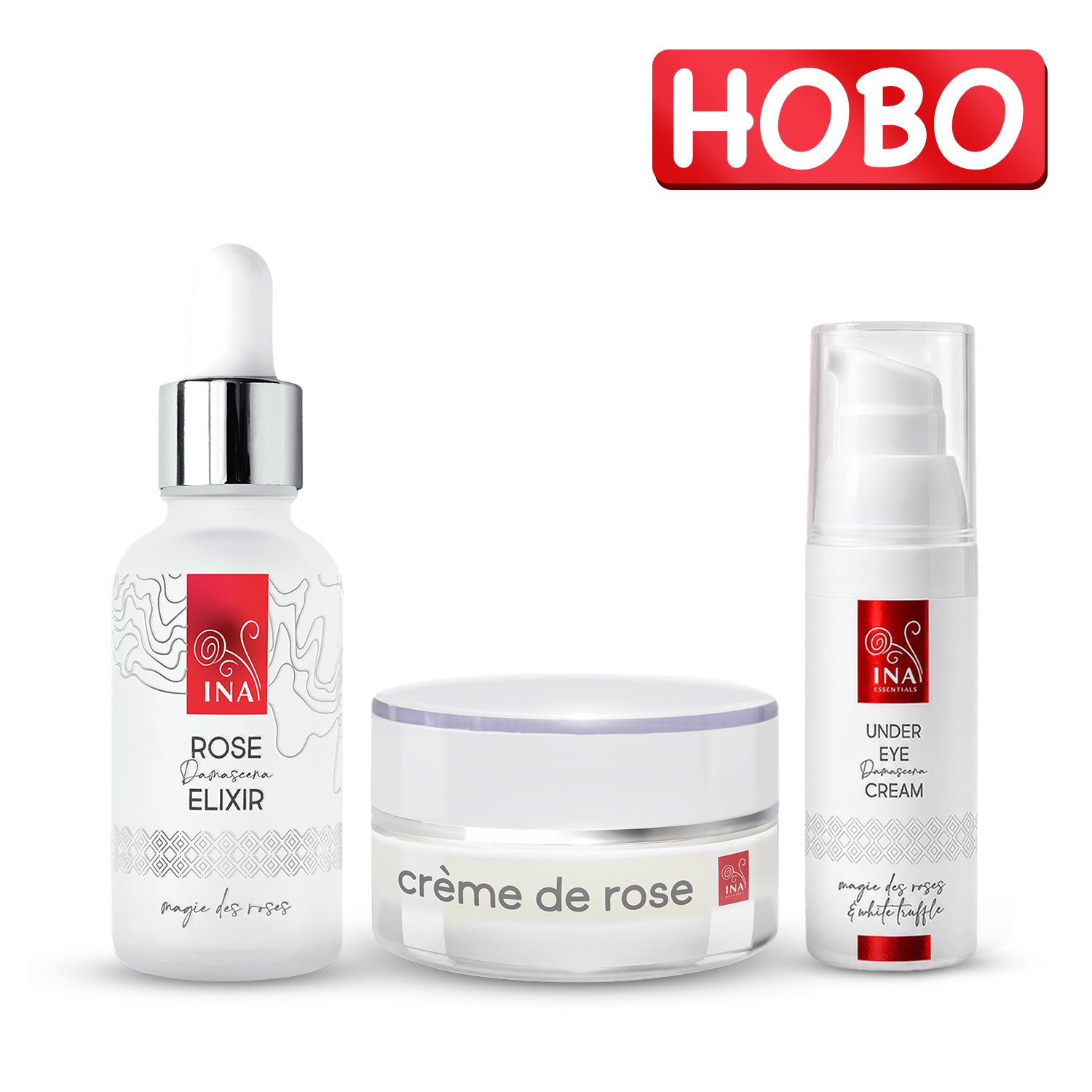 Оферта пълна anti-age рутина: серум Rose Elixir, Crème de rose и Rose Eye Lift