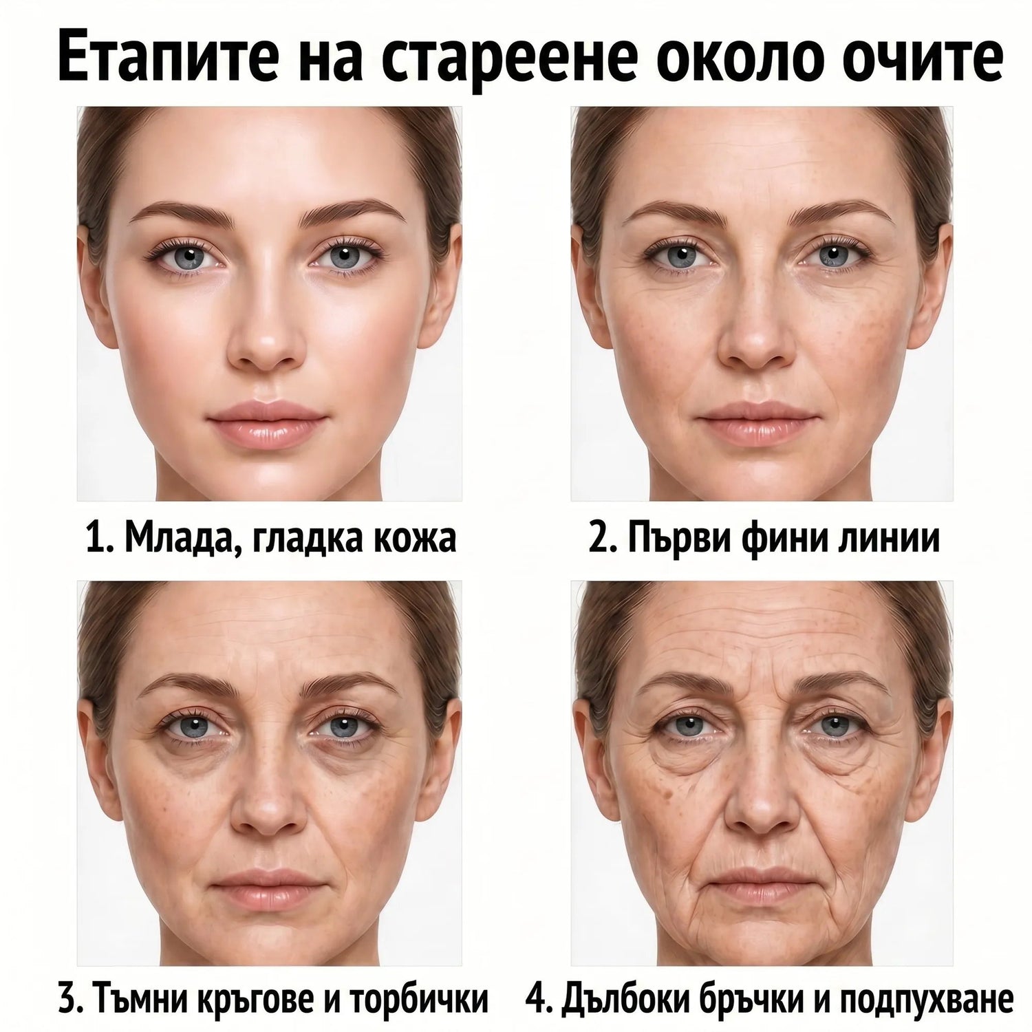 Rose Eye Lift eye ageing stages